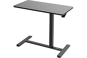 FlexiSpot Overbed Table: Medical Sliding Bed with Hidden Cart