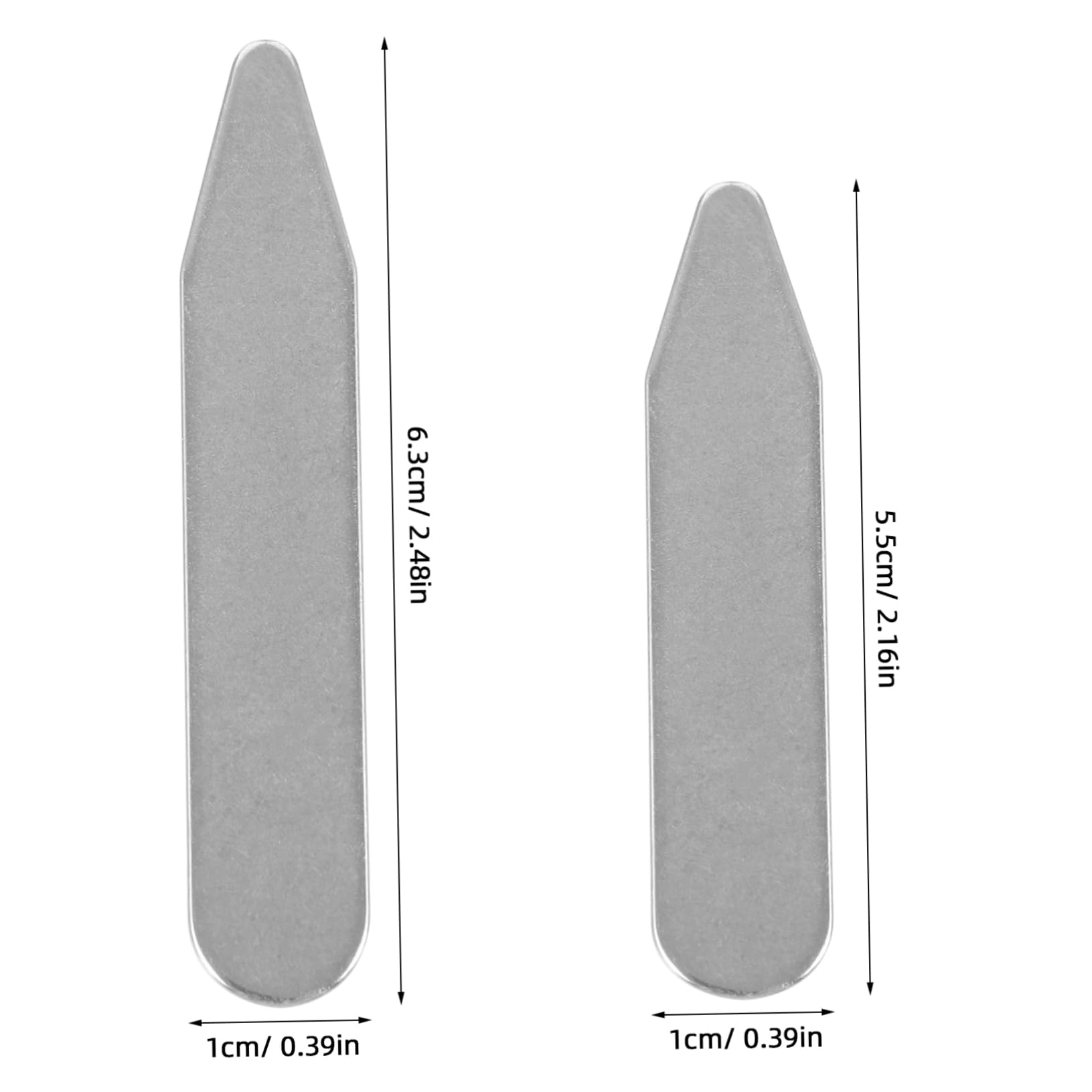 Healvian Dress Shirt Collar Extender 16pcs Mens Shirts Long Sleeve Collar Stays for Men