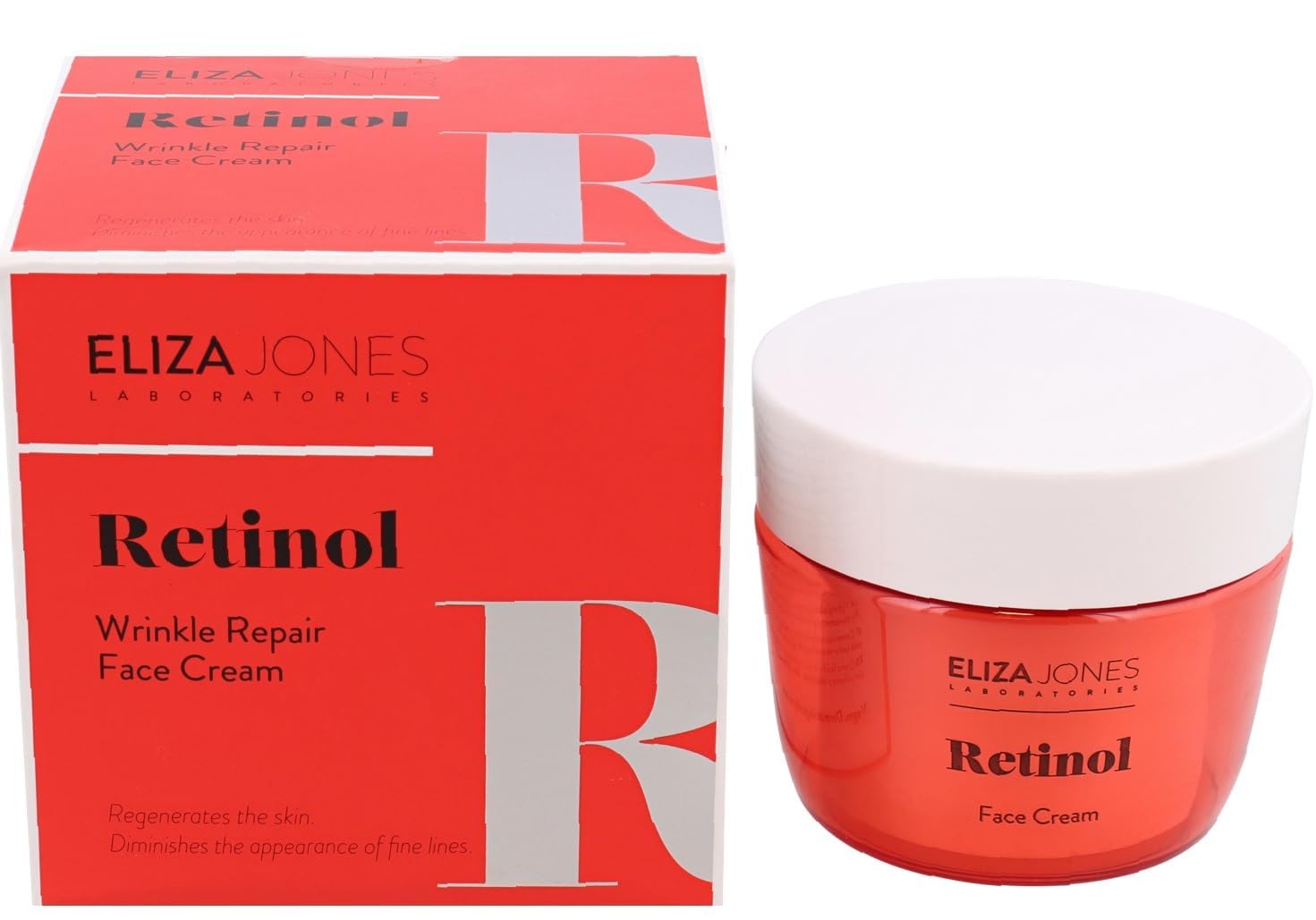 Retinol Cream for Face, Face Moisturizer with Retinol, Day and Night Cream, Wrinkle Repair, Anti-Aging Moisturizing Cream for Women and Men, for All Skin Types, 50 ml / 1.69 Oz