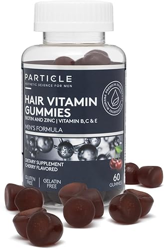 Particle Suplementos vitamínicos para el crecimiento del cabello con biotina, zinc, vitamina A, C, E y B12. Espesa el cabello y promueve el