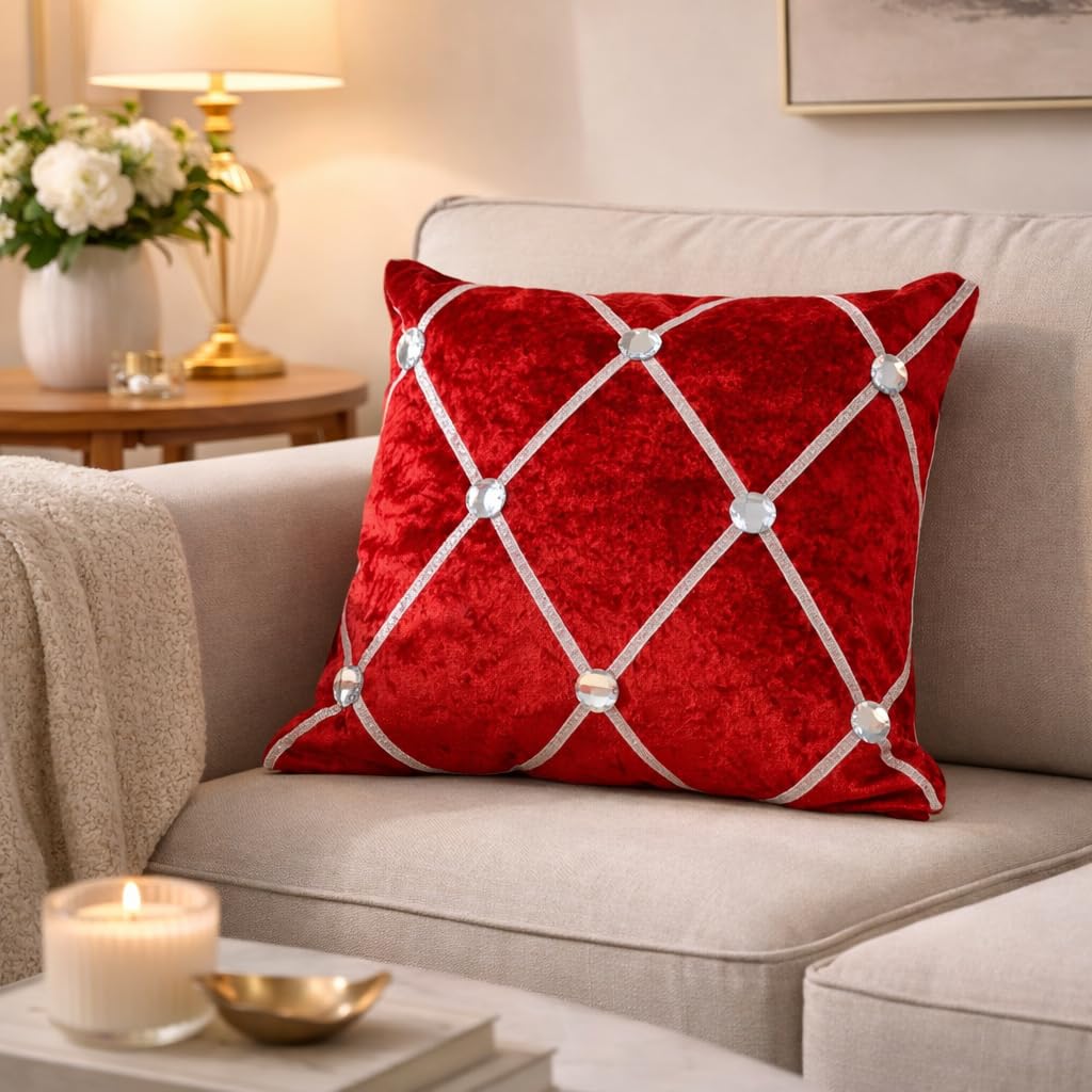 Divano 3 posti CHESTERFIELD Velluto Rosso scuro