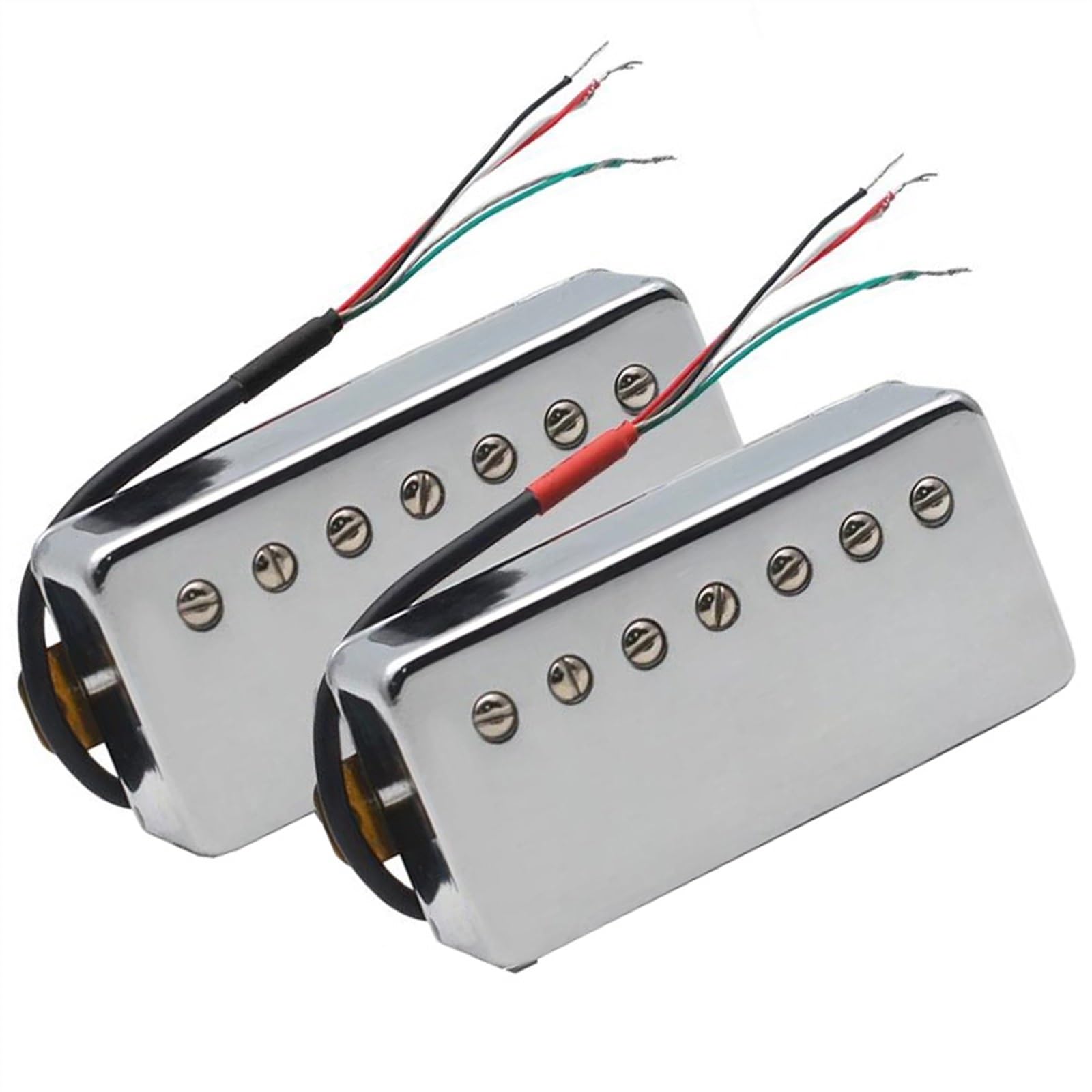 Chromowana 7-strunowa gitara z mosiężną osłoną Humbucker