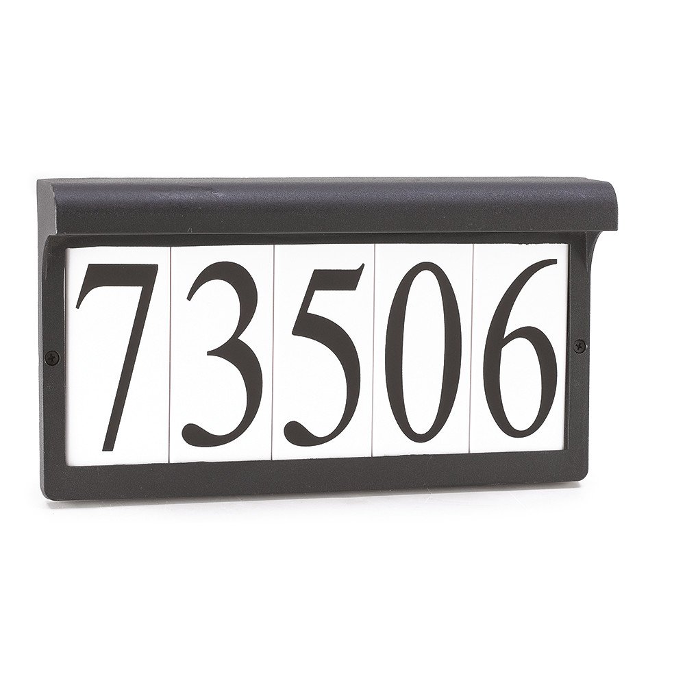 Generation Lighting 2-Light Aluminum Address Light Fixture in Black