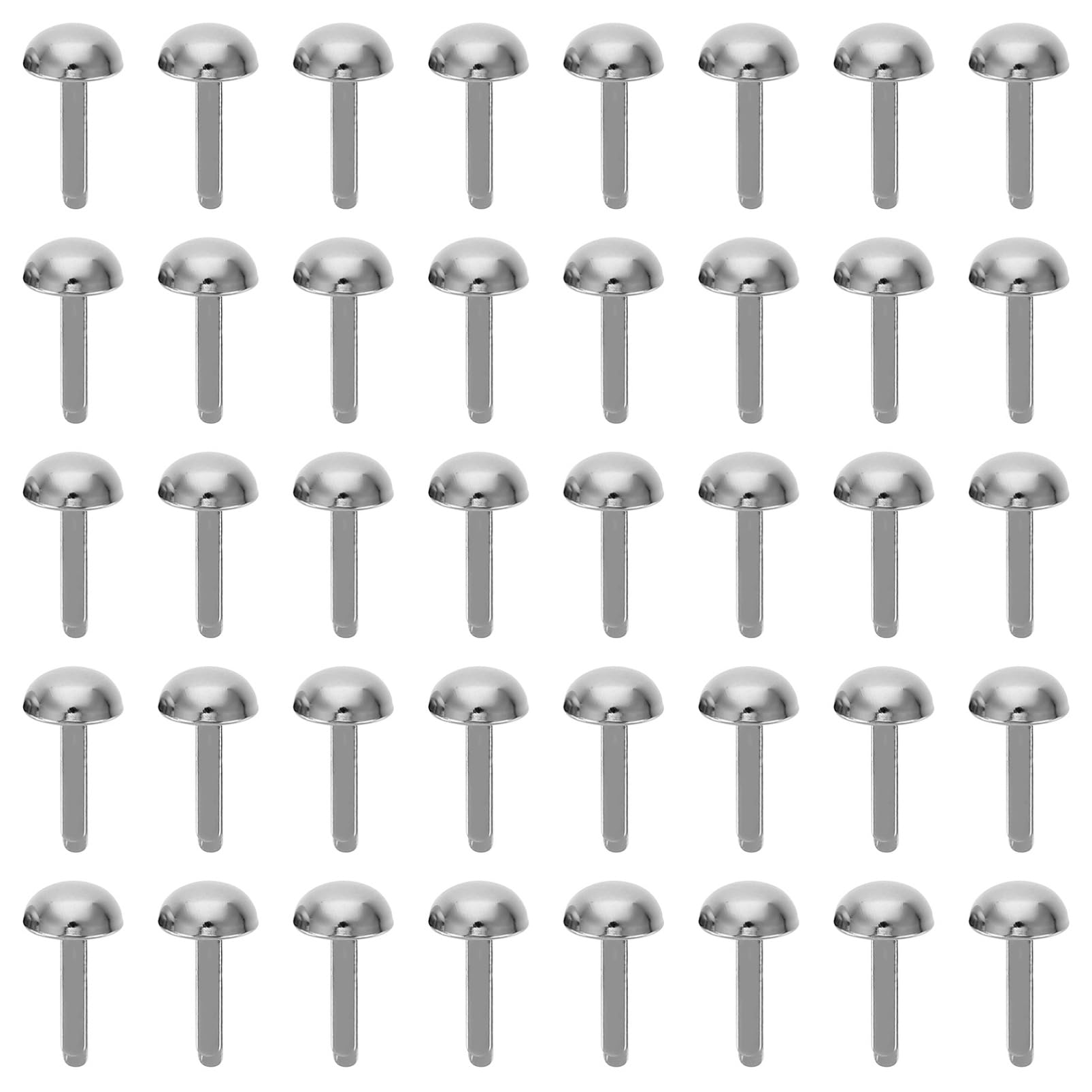 OSALADI 50Pcs Decorative Two Legged Nails for DIY Crafts Durable Mini Brads for Suitcase and Shoulder Bag Rivets for Creative Projects and Handicrafts
