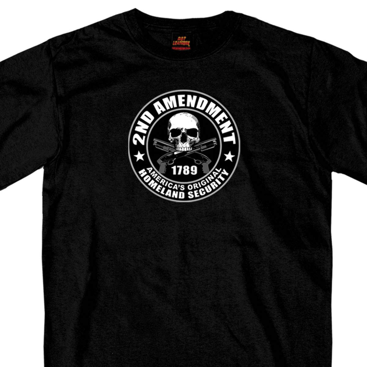 Hot LeathersBlack 2nd Amendment Short Sleeve Tee