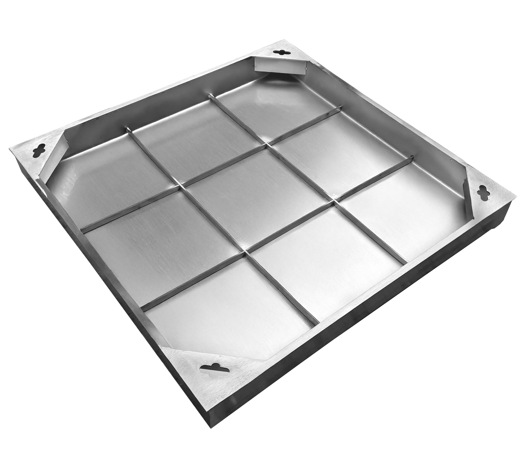 Natotela 20x20x2.4inch Invisible Stainless Steel Manhole Cover and