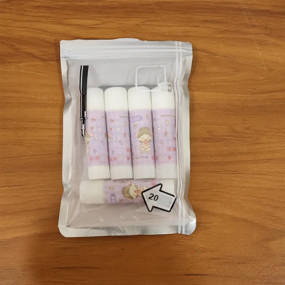Image of Trendymart Glue Stick 25g, Pack of 5 | Multi-Purpose Glue Stick for School Projects, Art & Craft, DIY | Suitable for School & Office Activities | Easy to Use