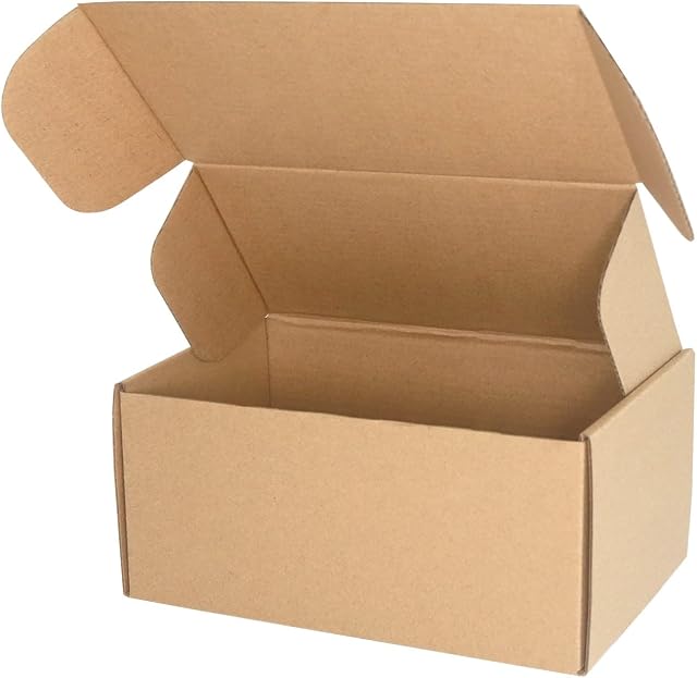PACK4YA 200×103×103mm (8"x4"x4") Small Parcel Postal Boxes Royal Mail PiP Corrugated Cardboard Boxes for Posting, Brown Mailing Postage Shipping Boxes for Small Business or Gift Packaging (10 Pcs)