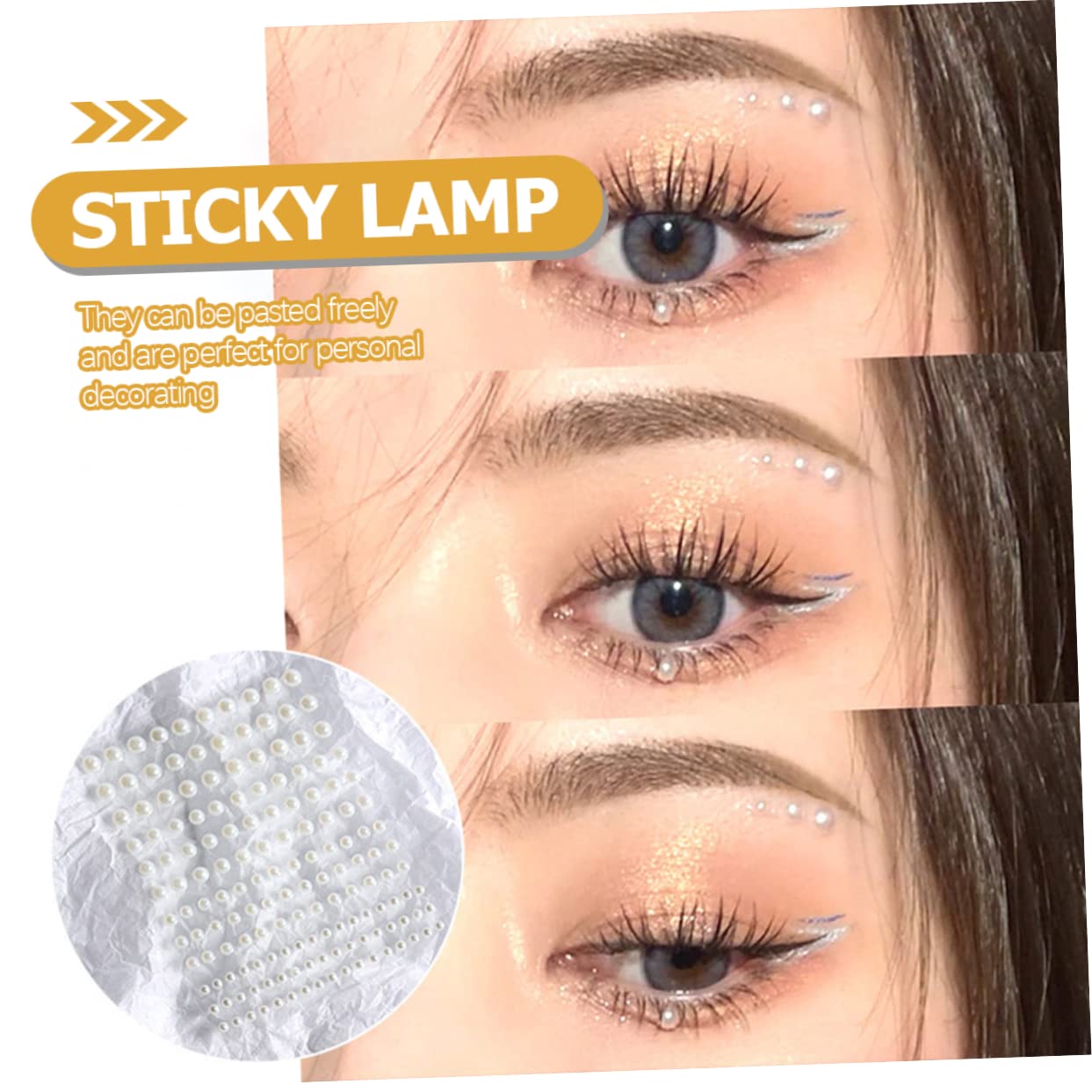 MAGICLULU 3 Set Di Gioielli Per Il Viso Rave Adesivi Per E Trucco Unghie Gemme Per Il Corpo Gemme Adesive Per Il Viso Accessori Per Festival 12 Fogli * 3