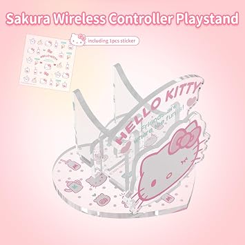 Kuitmor Switch Wireless Controller Brackets, Cartoon Playstand Compatible with Switch Controller, Portable Foldable Game Console Holder Bracket - HLK