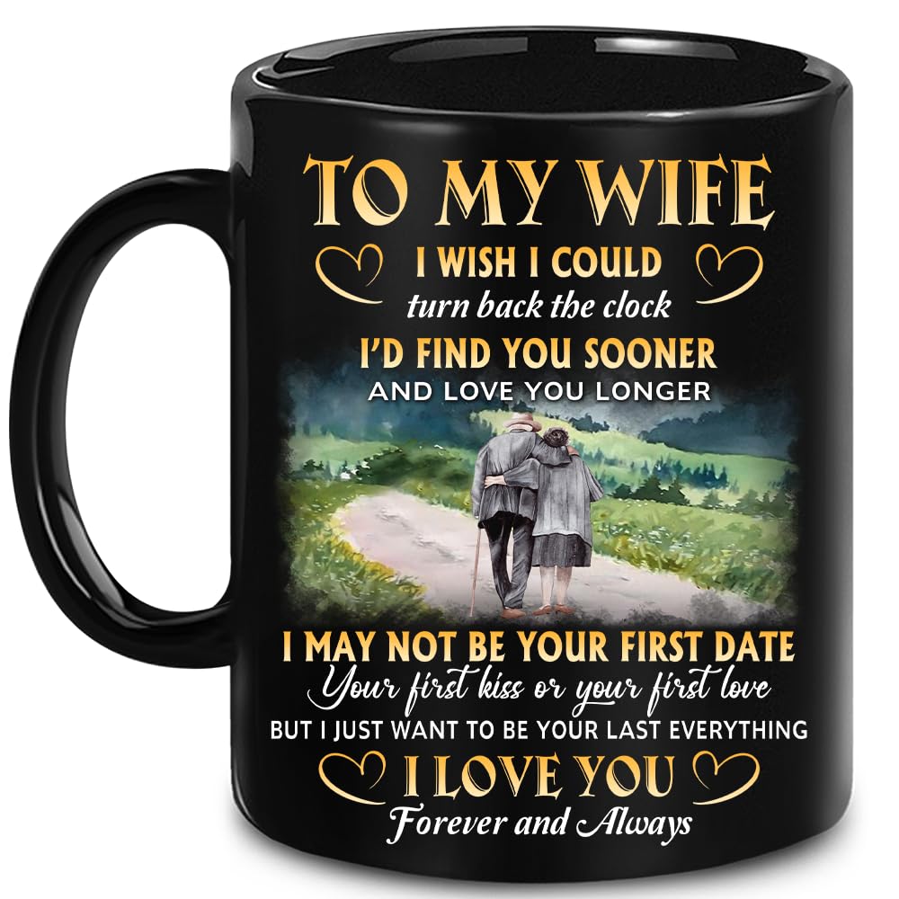 Wife Gift - Christmas Mug For Wifes - Gifts From Husband - Wedding, Mothers Day, Anniversary, Birthday Gifts For Wifey, Bride, Fiancee, Mom, Mrs, Her, Women 11OZ