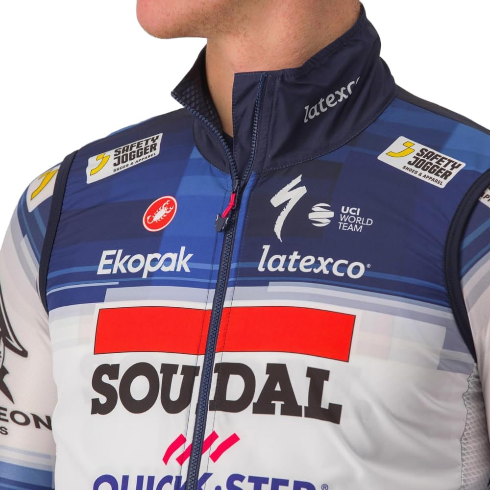 CASTELLI 4233088-055 PRO LIGHT WIND VEST Uomo Gilet sportivo DARK BLUE/WHITE M