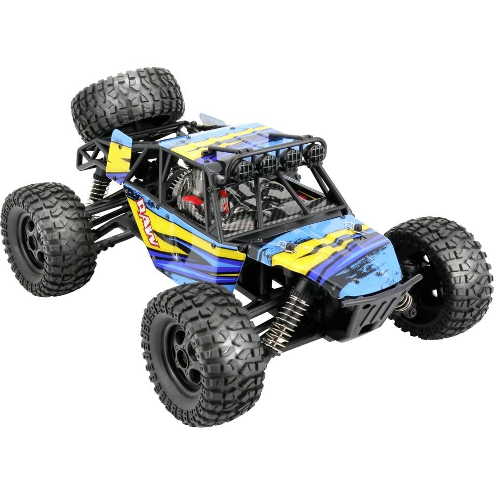 Reely RAW Orange Brushed 1:14 RC model samochodu elektryczny Monster Truck napęd na wszystkie koła (4WD) RTR 2,4 GHz z akumulatorem i ładowarką