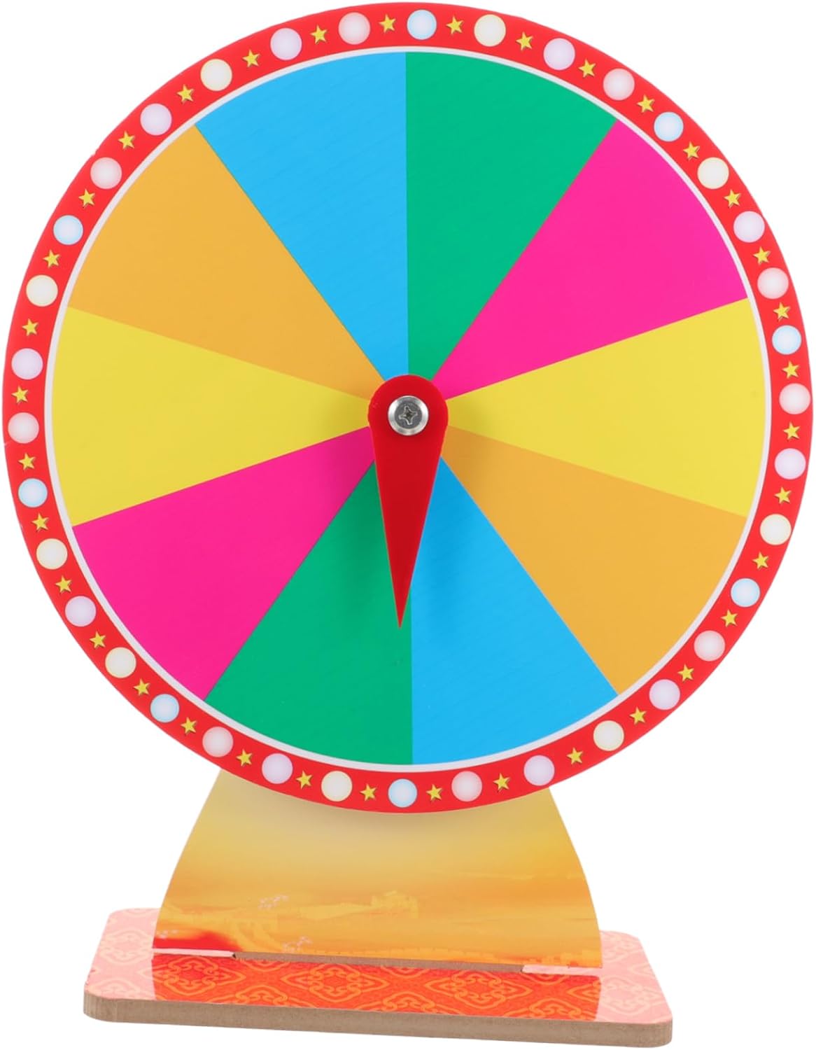 Fortune Raffle Game Turntable Prize Wheel for Events Parties and Trade Shows Compact Tabletop Spinning Wheel for Fun Activities and Games
