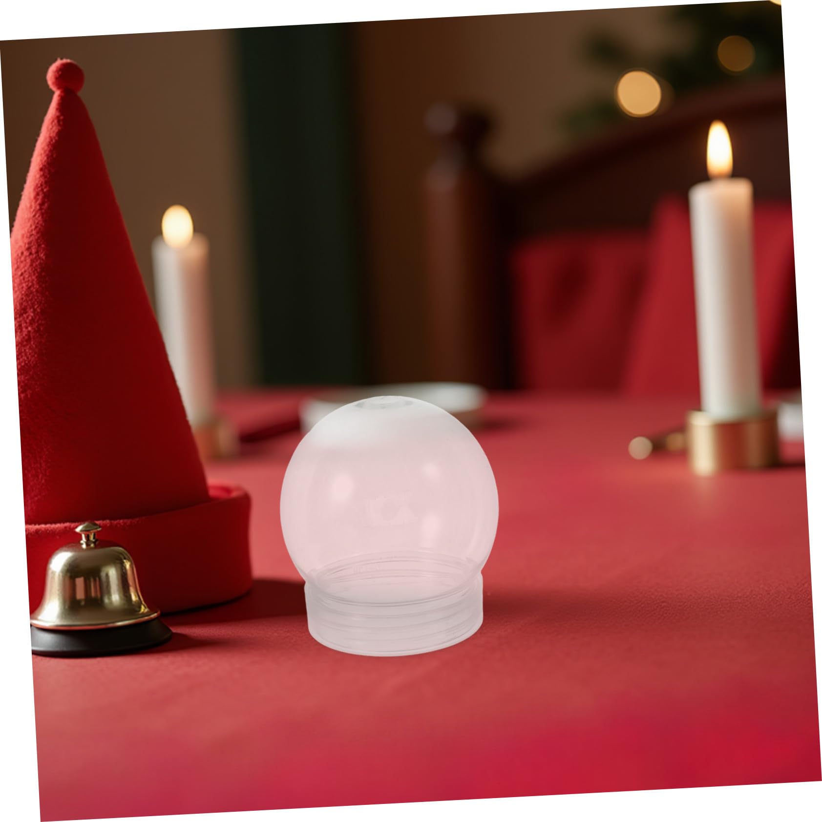 Ipetboom 24 Piezas Bolas de Agua Transparentes de Plástico para Manualidades DIY Artificial de Agua Redondo de Accesorio para Decoración Navideña Material Práctico y Duradero para Proyectos