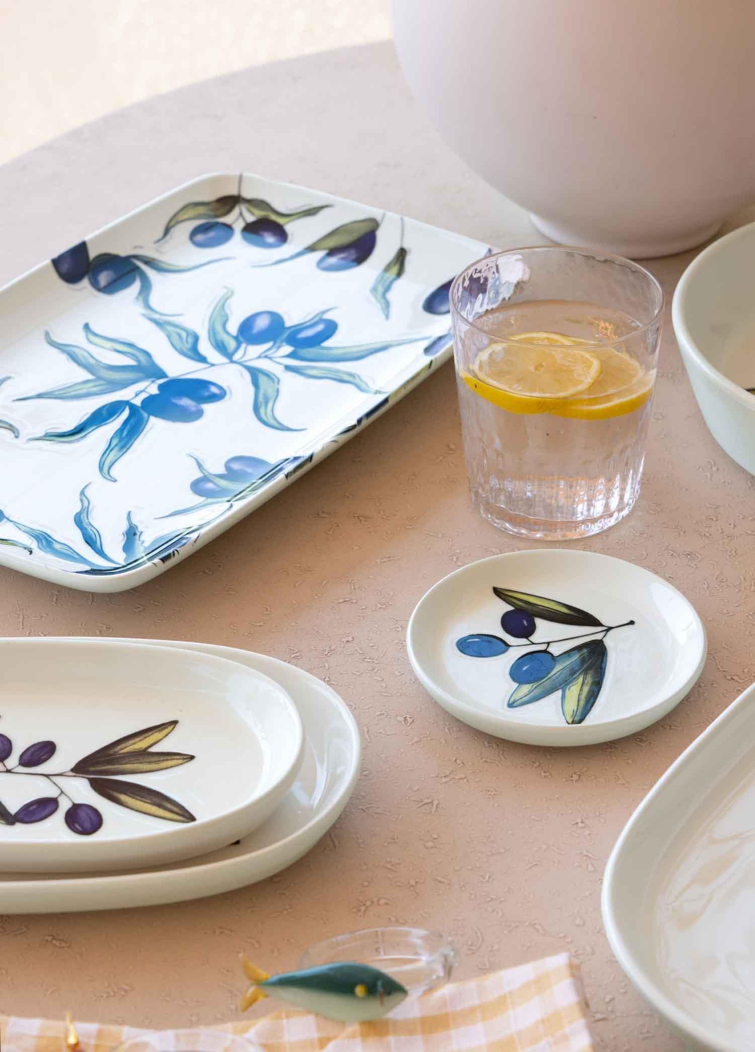 [marka] Olivos Dikdörtgen Servis Tabağı 31x20 cm OVS0016