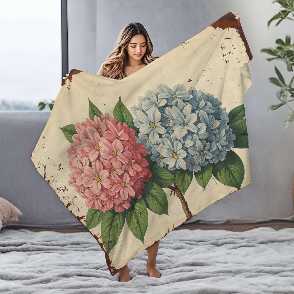 Couverture de Pâques aux hortensias pour vos soirées cocooning
