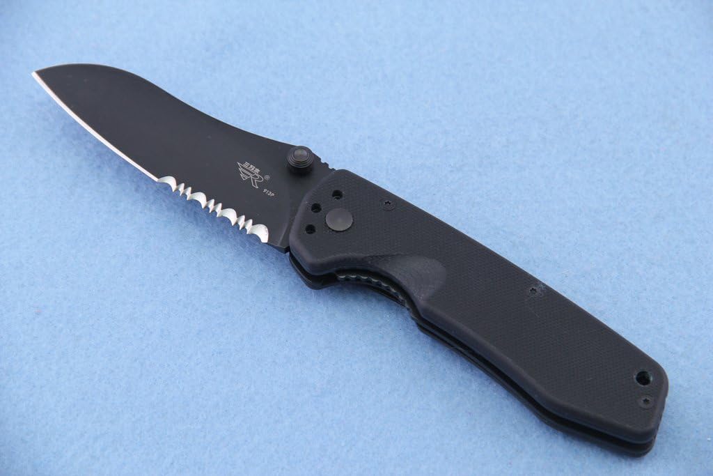 Sanrenmu GB4-913P folding knife Pocket Knife EDC Black Textured