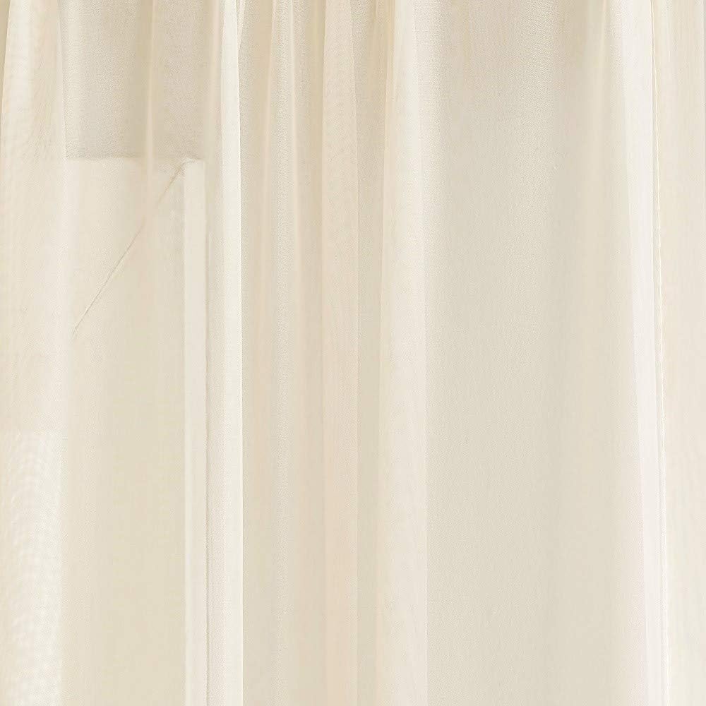 WARM HOME DESIGNS 25 Yards Long Beige Fabric by The Yard. Our 55" Wide Sheer Bulk Fabric is Great for Bed Canopy Curtains, Wedding Arch Decorations, Window Scarves or Curtain Backdrop. AF Beige 900"