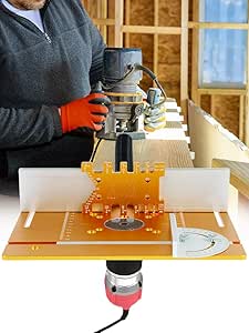 Piastra In Acrilico Per Fresatrice Legno - Trasparente Universale Per Makita, Bosch, Ryobi - Foto 3