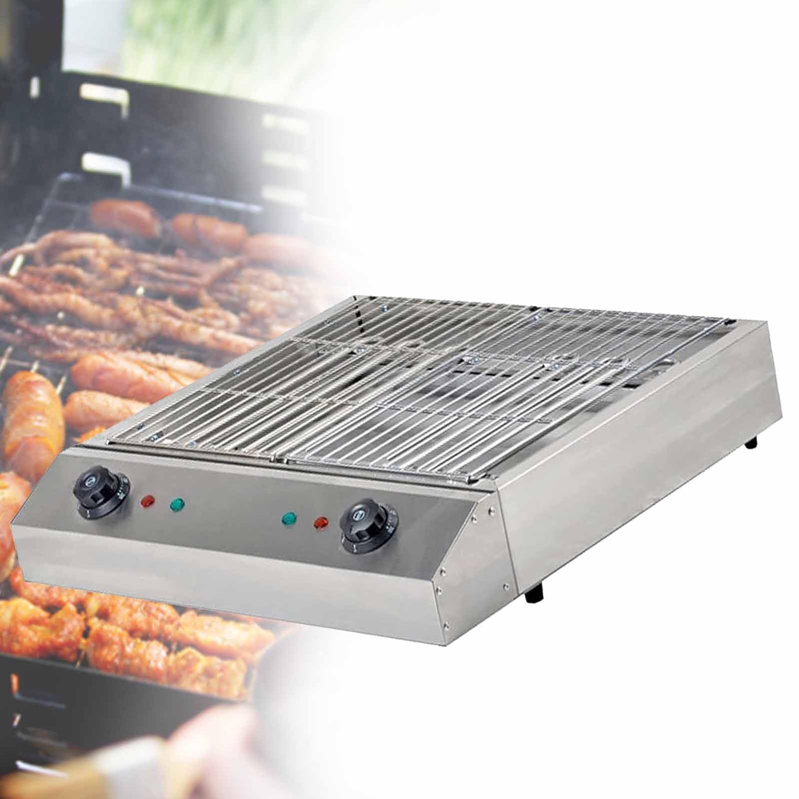 Grill bezdymny,Przenośny grill do grillowania,Elektryczny wewnętrzny grill do pieczenia,Elektryczny bezdymny grill wewnętrzny,Na rodzinne spotkanie/imprezę (D082 220V)