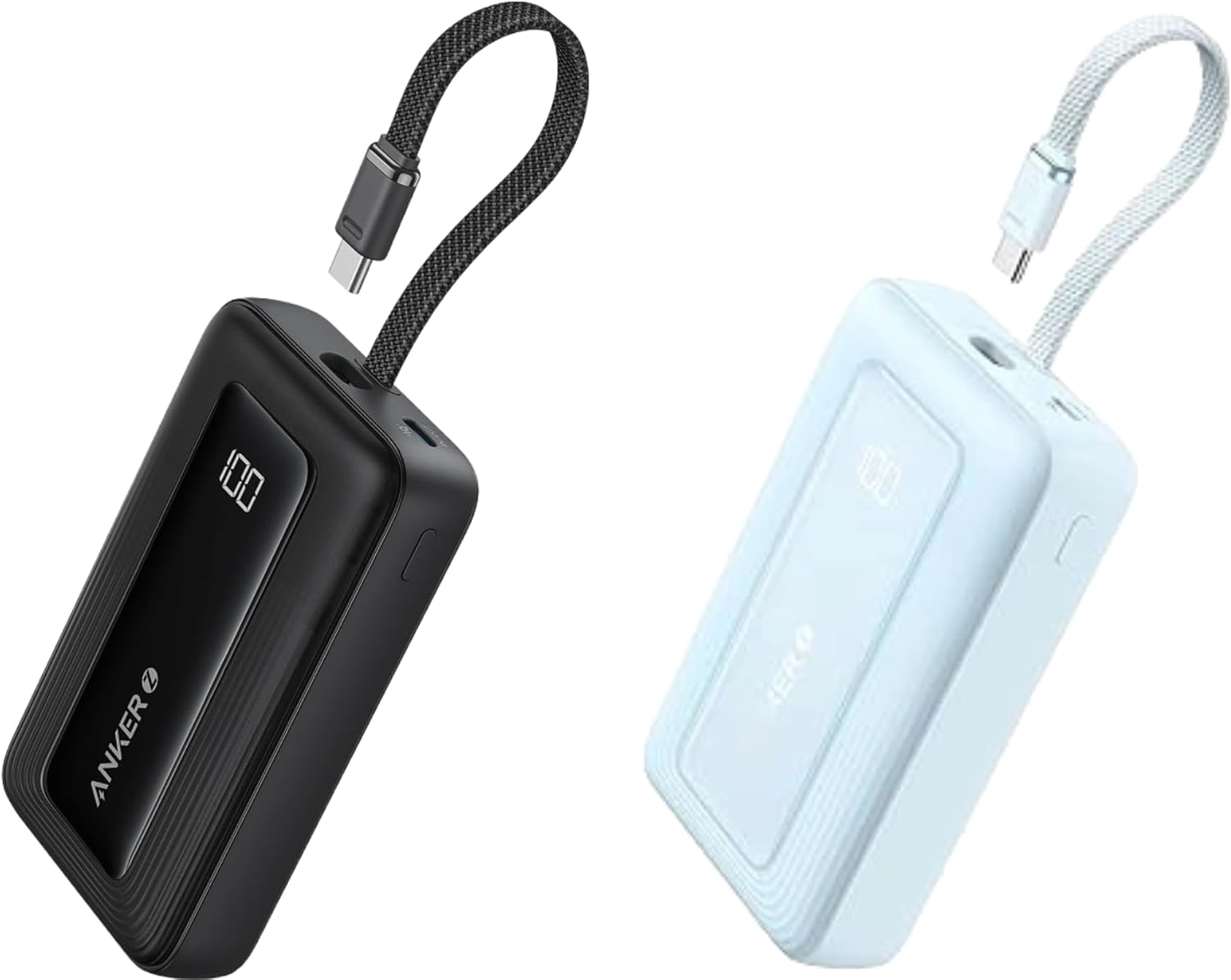 Anker Zolo Power Bank (2025 Upgraded Version), 20,000mAh 30W High-Speed Portable Charger (Black+Blue)