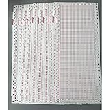 ShineBear 10pcs Blank Punch Card 24 Stitch fit for Brother Singer SReed Knitting Machine HG7713