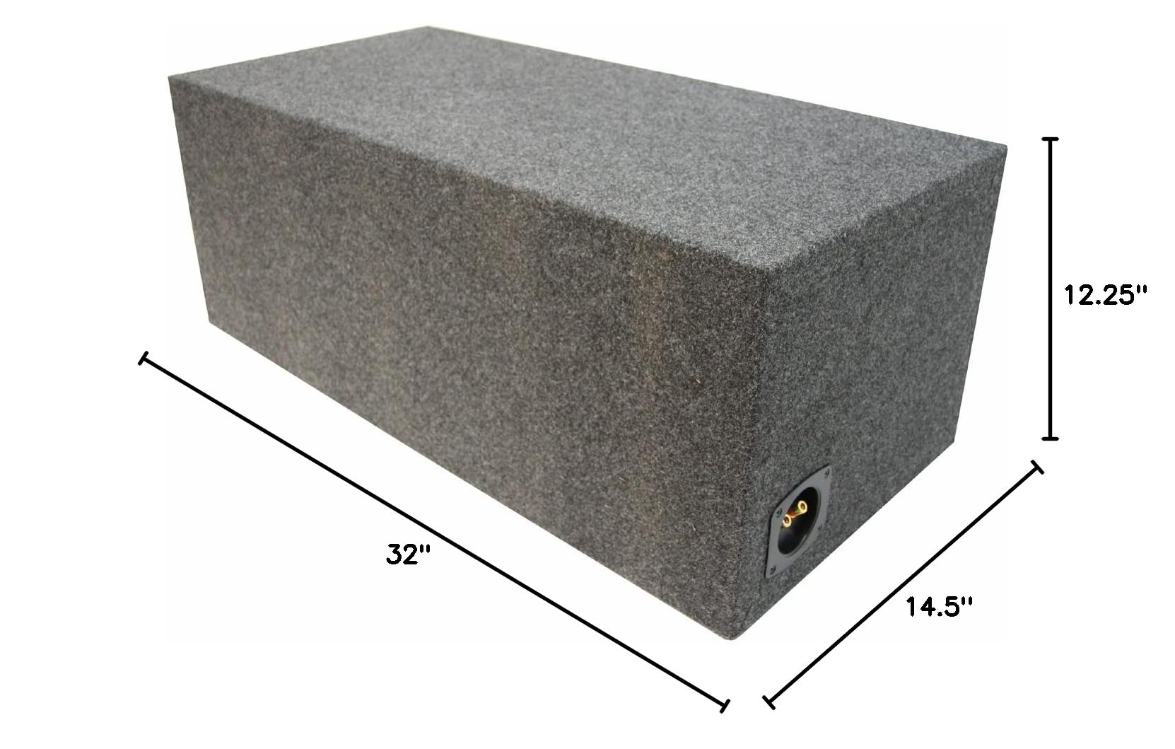 Car Audio Bass System ASC PV210 Dual 10 Vented Subwoofer Box - Ported ...