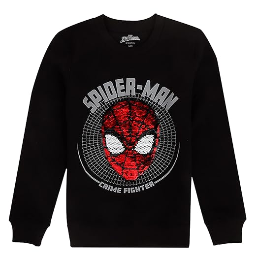 Kids Boys Hulk Printed Grey Melange Sweatshirt