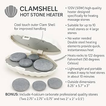 Amazon.com: Royal Massage Clam Shell Hot Stone Heater – Electric