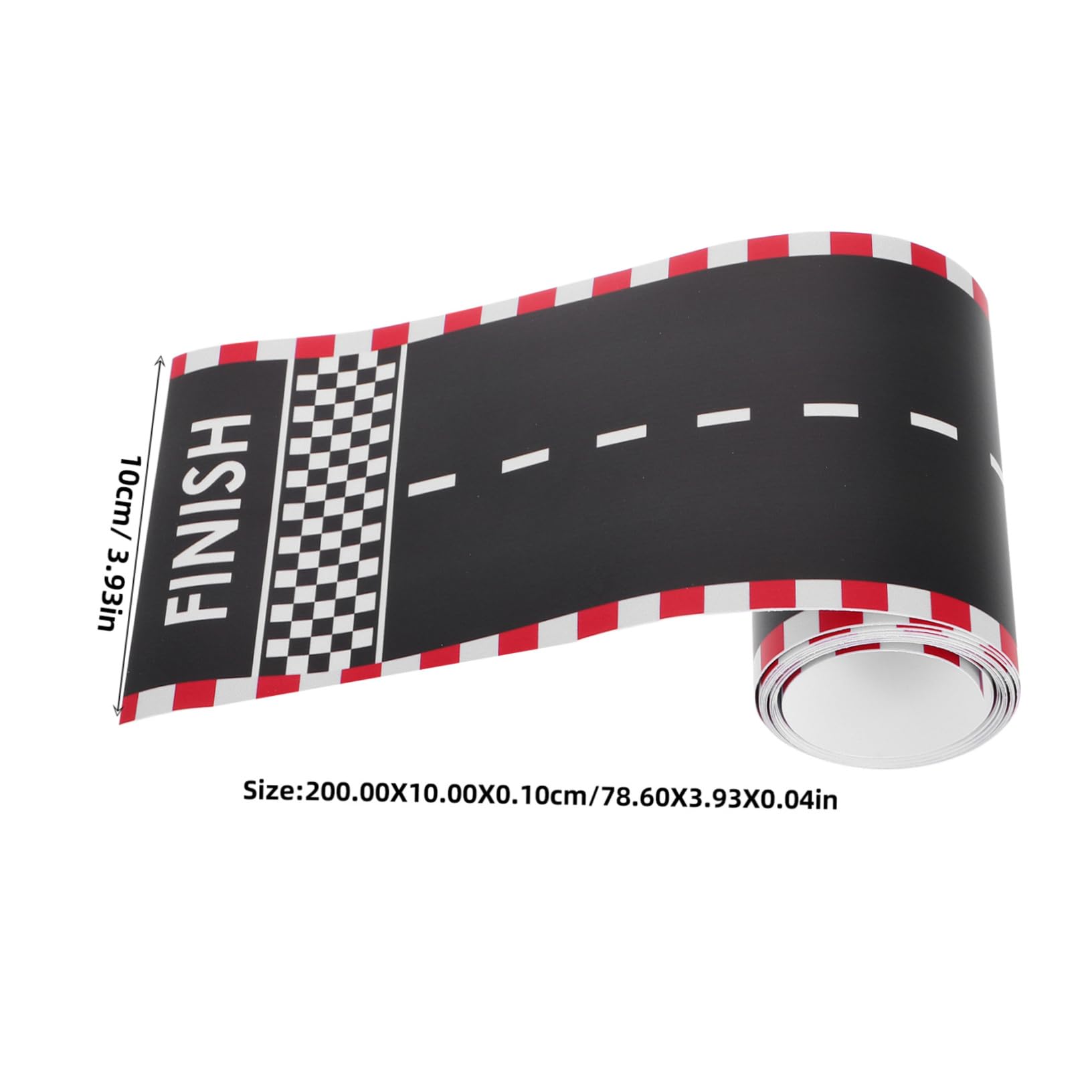 HANABASS Portable Race Car Party Decorations Custom Track Tape Interactive Play Mat for Kids' Fun