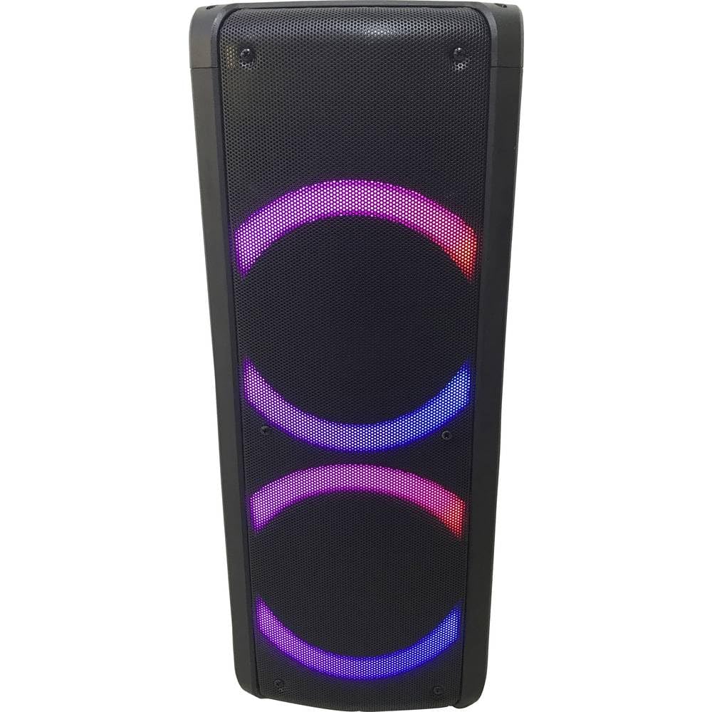 REFLEXION PS09BT - Altavoz portátil con Bluetooth para DJ, Karaoke, 500 W, Radio FM-PLL, Efecto LED con Cambio de Color, Incluye micrófono, batería integrada, Color Negro