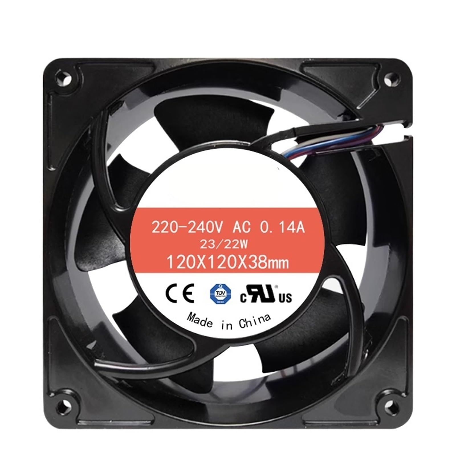 CZVJUKBYP 120x120x38mm 220/240V 0.14A 23/22W AC 12038 Cooling Fan