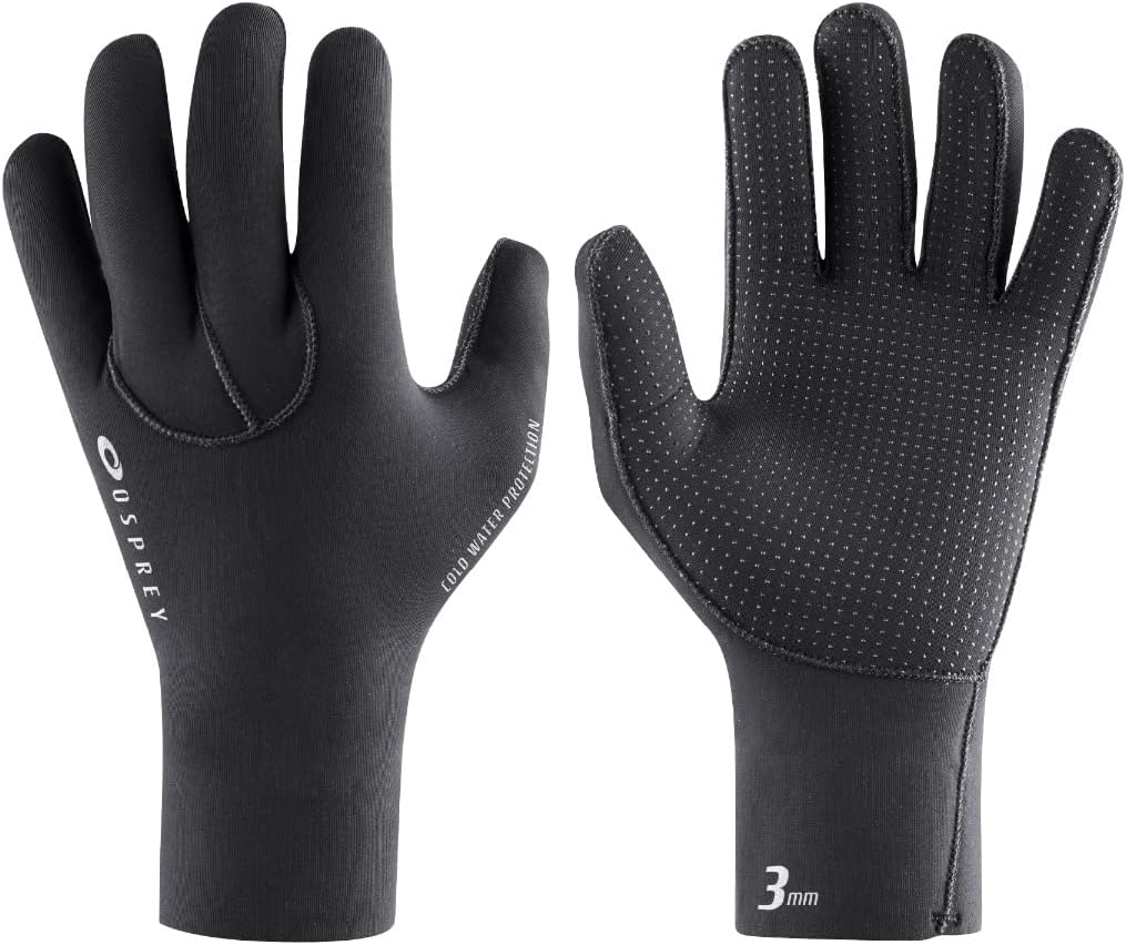 Osprey Wetsuit Gloves, 3 mm Neoprene Surfing Diving Watersport Gloves