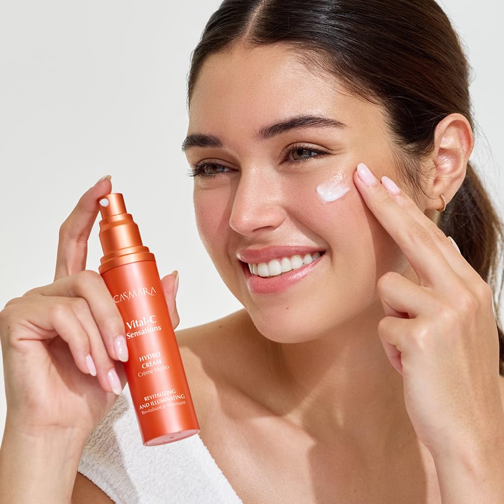 CASMARA Vital C Sensations - Set di siero e crema viso nutriente, illuminante, anti-età, per pelle secca, con vitamine C A E e olio di argan
