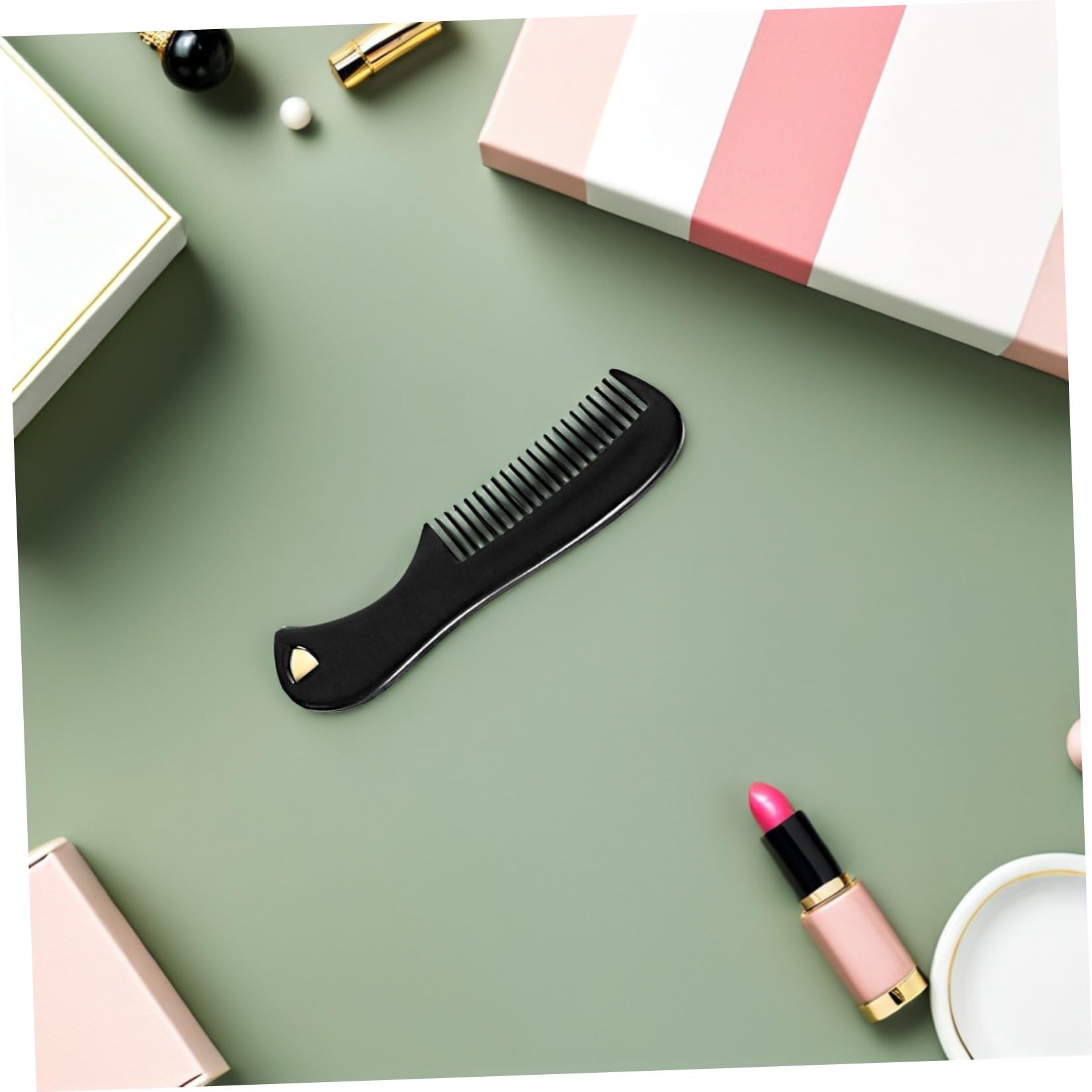 Healeved 50pezzi Pettine Da Viaggio Per Barba Da Design Compatto e Pratico Accessorio Per Della Barba Per Uso Quotidiano e Movimento