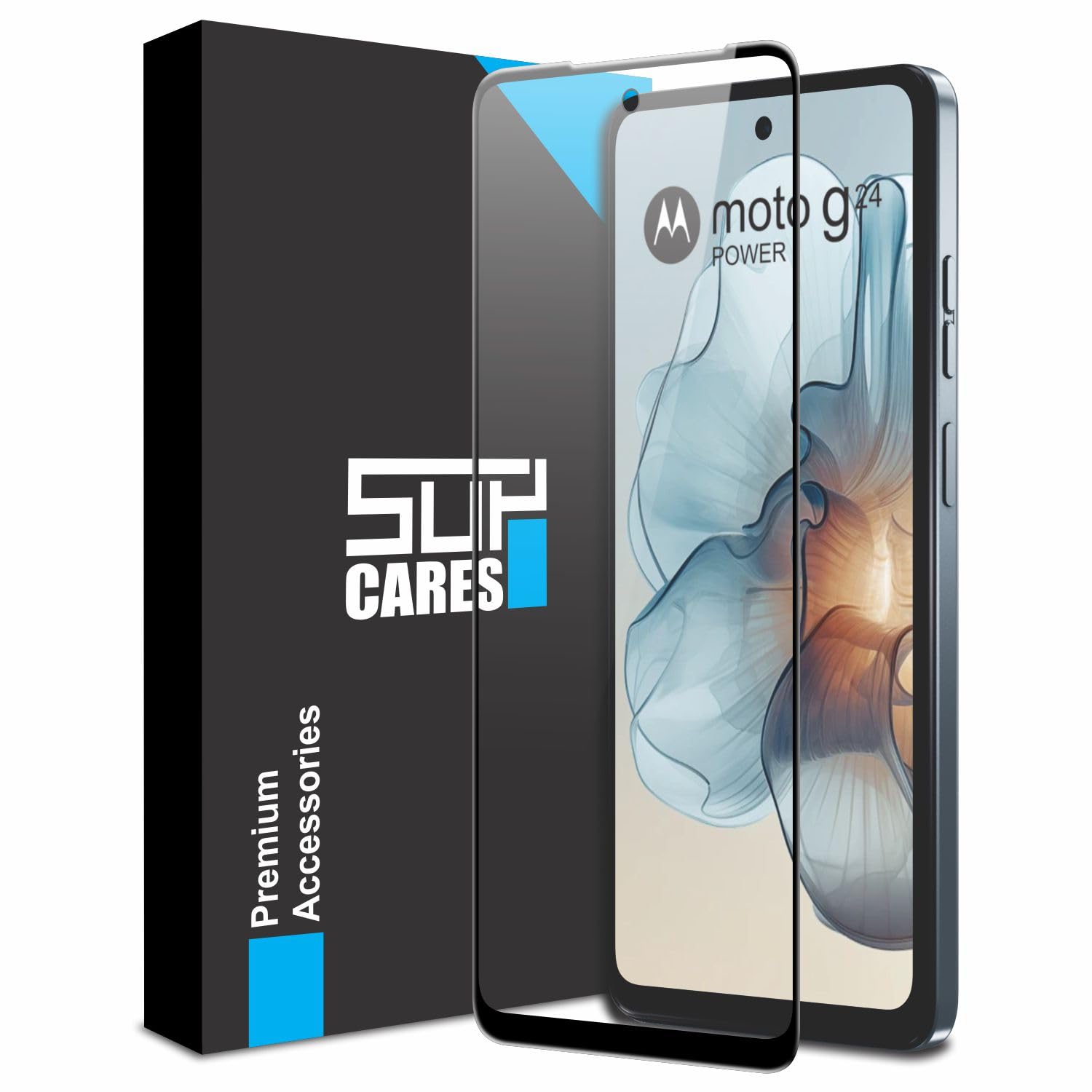 SupCares Edge to Edge Tempered Glass for Motorola Moto G64 5G (6.5 Inch) with Easy Self-Installation Kit | Black (B0D3DW36QK) Amazon Price History, Amazon Price Tracker