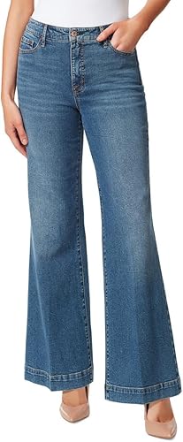 Jessica Simpson Womens True Love Trouser Wide Leg Jean Standard