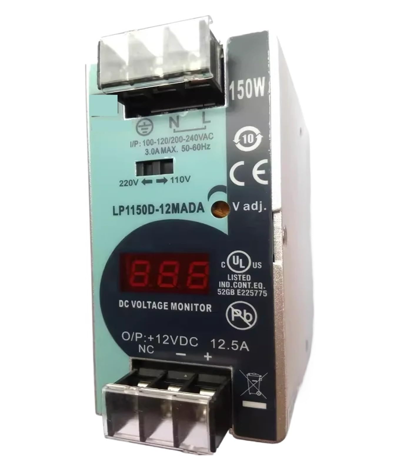 YWZVBSDCS LP1300D-24MDA 300W 24VDC 12.5A LP1150D-12MADA 150W 12VDC 12.5A LP1350D-24MDA Rail switch power supply(LP1150D-12MADA)
