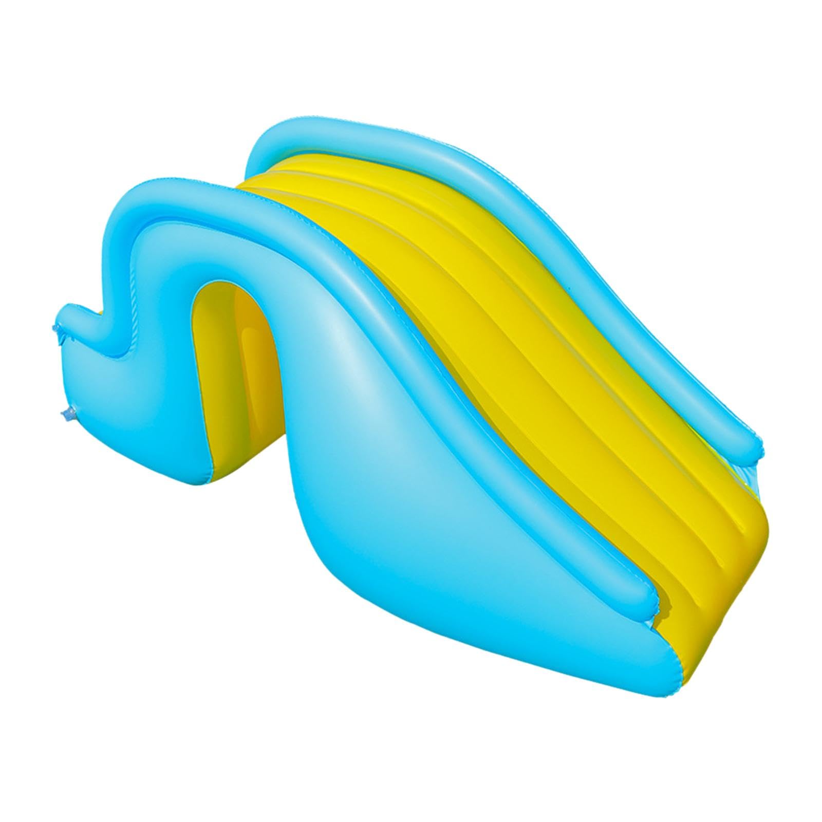 Inflable Tobogán Piscina Deslizador Agua Juego Inflable Antideslizante Parque Acuático Material PVC Seguro Y Adecuado para Niños en Piscinas