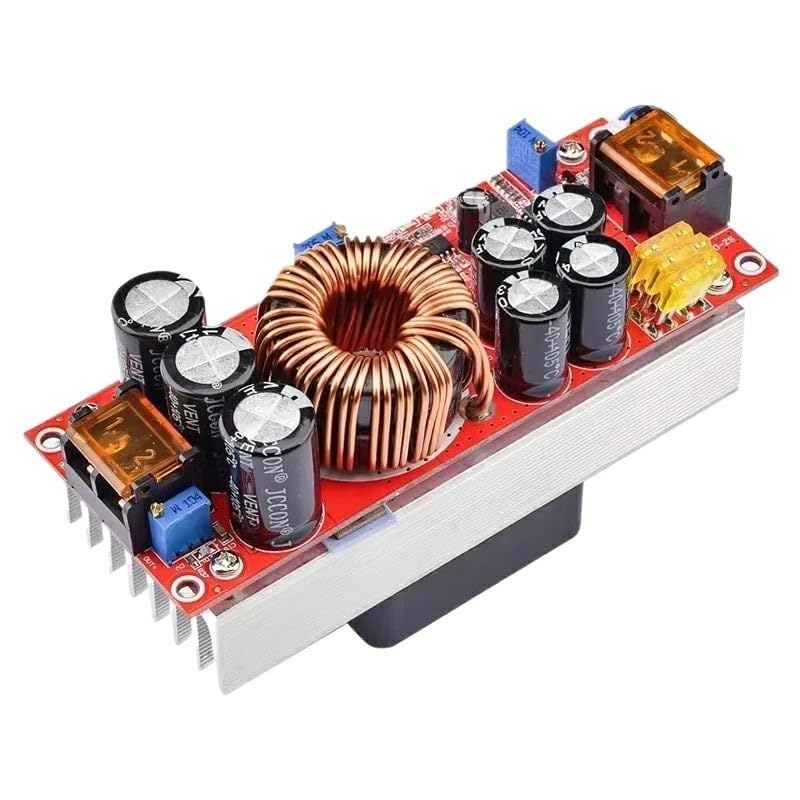 Convertidor de refuerzo DC-DC 1800W, 40A, módulo fuente alimentación elevadora, cargador voltaje ajustable 10-60V a 12-90V