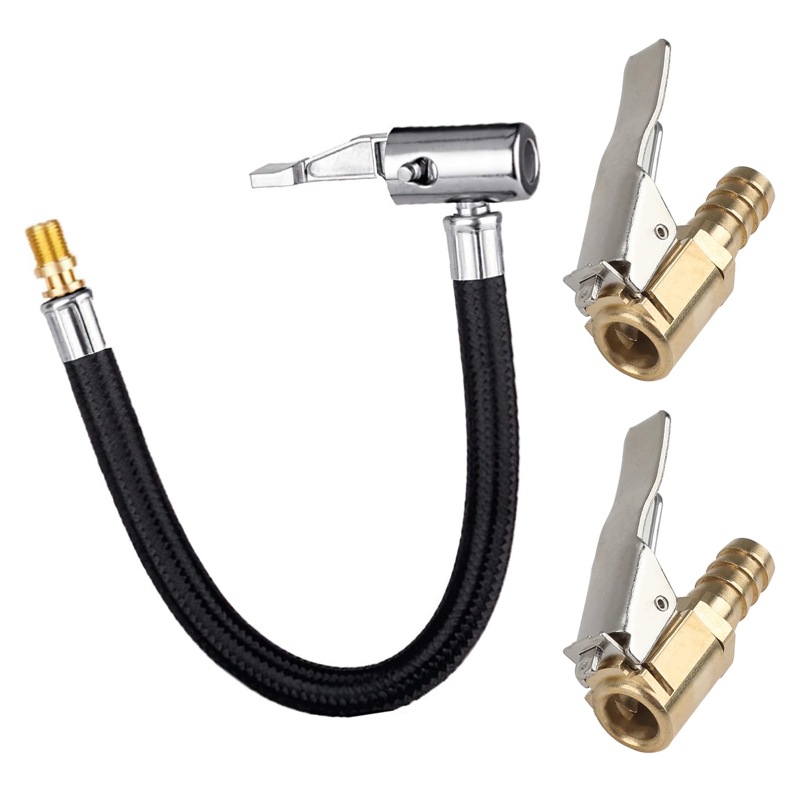 Jeu De 2 Adaptateurs De Valve De Pneu De Voiture, Tubes De Gonflage De Valve Extensions De Pompe A Velo Gonflage De Valve En Laiton Pour Pneus De Voiture De Velo Et De Moto 69674267