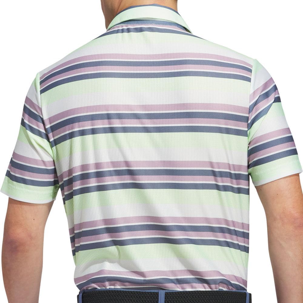 Adidas Mens Ultimate365 Heat.rdy Stripe Polo Shirt - Image 4