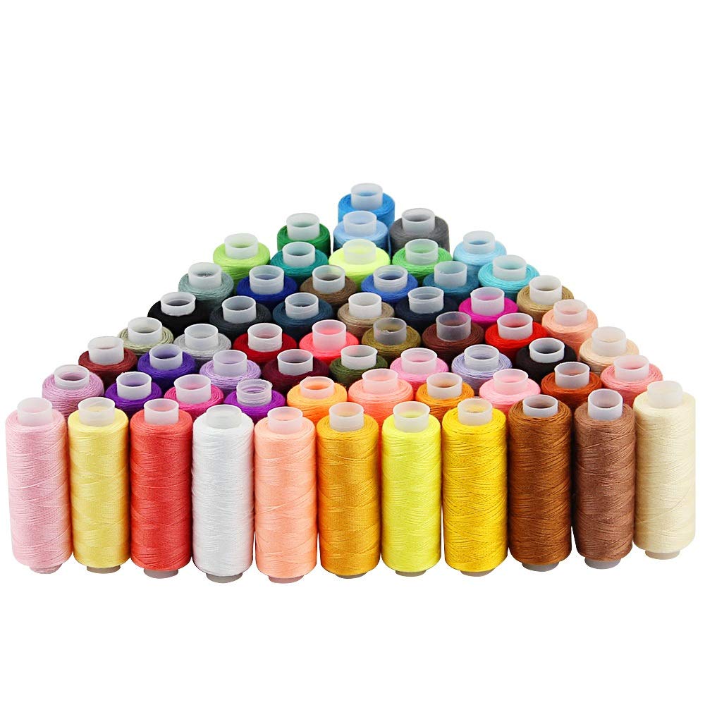 Zilong Sewing Thread Rolls, 60 Colors Sewing Thread in Polyester Sewing and Needlework Ideal for Hand Sewing and Sewing Machine