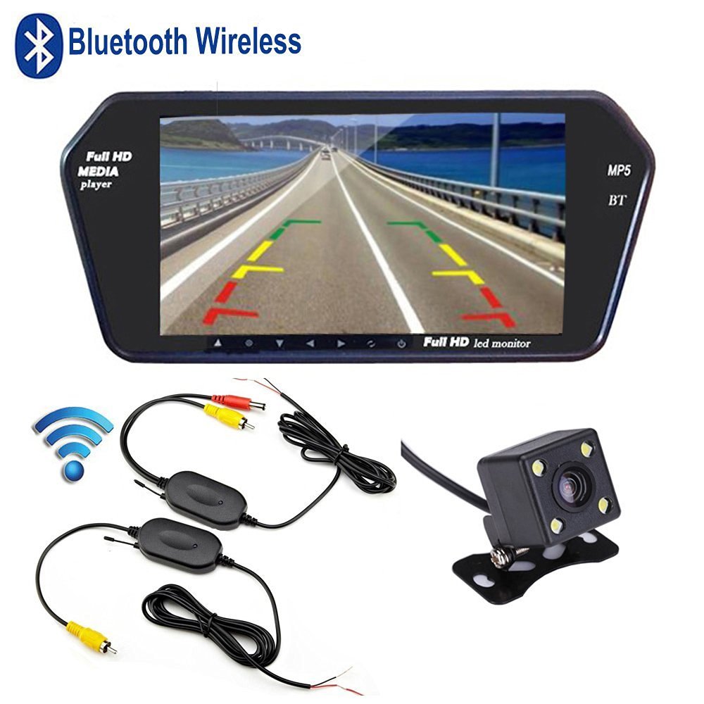 Buy Podofo Bluetooth Wireless Car Backup Camera System 7" UltraThin HD