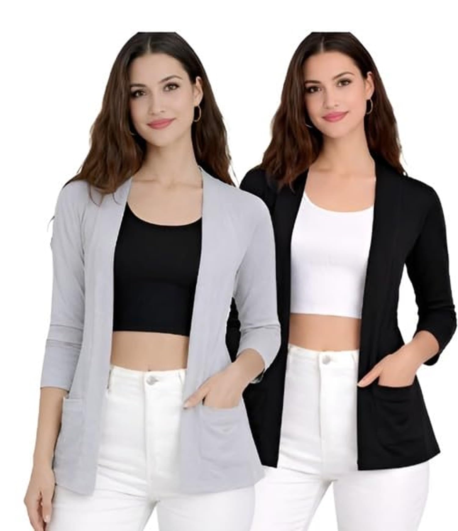 Women Blazer shurgs Black-image-37