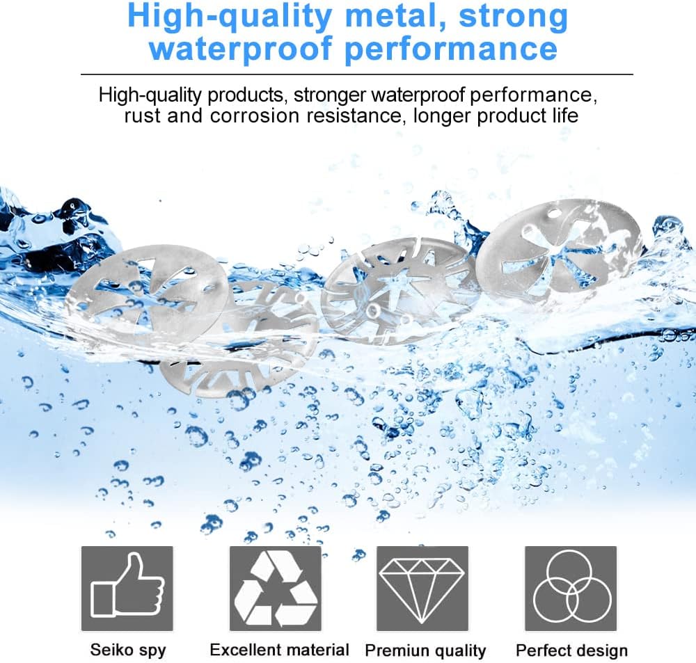 OTTYMO 40Pcs Car Exhaust Heat Shield Clip Metal Locking Star Washers Quick Speed Locking Washer