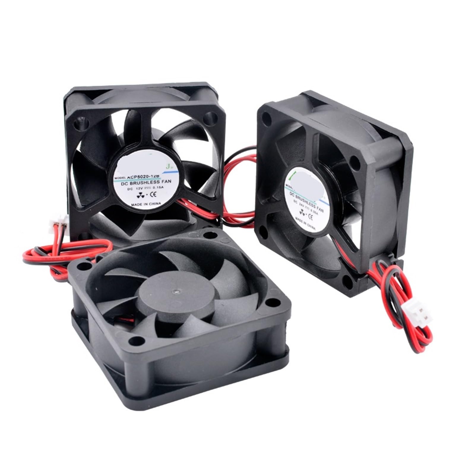 JJKKOZVQF 1PCS 5020 5cm 50mm fan 50x50x20mm DC5V 12V 24V 2pin Cooling fan(12V Sleeve)