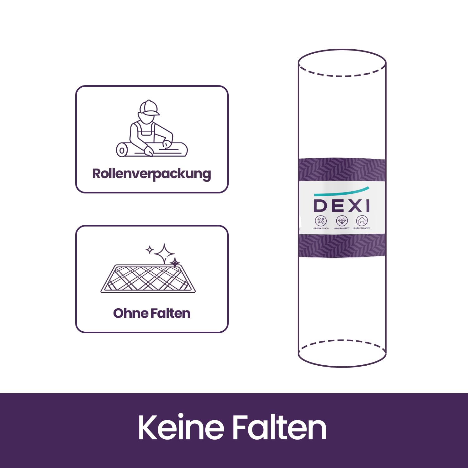 DEXI Fußmatte außen 60 x 90 cm, extrem rutschfeste Schmutzfangmatte, langlebig Fußabtreter außenbereich, robust Fussmatte Aussen wasserdichte Türmatte für die Haustür, Schwarz