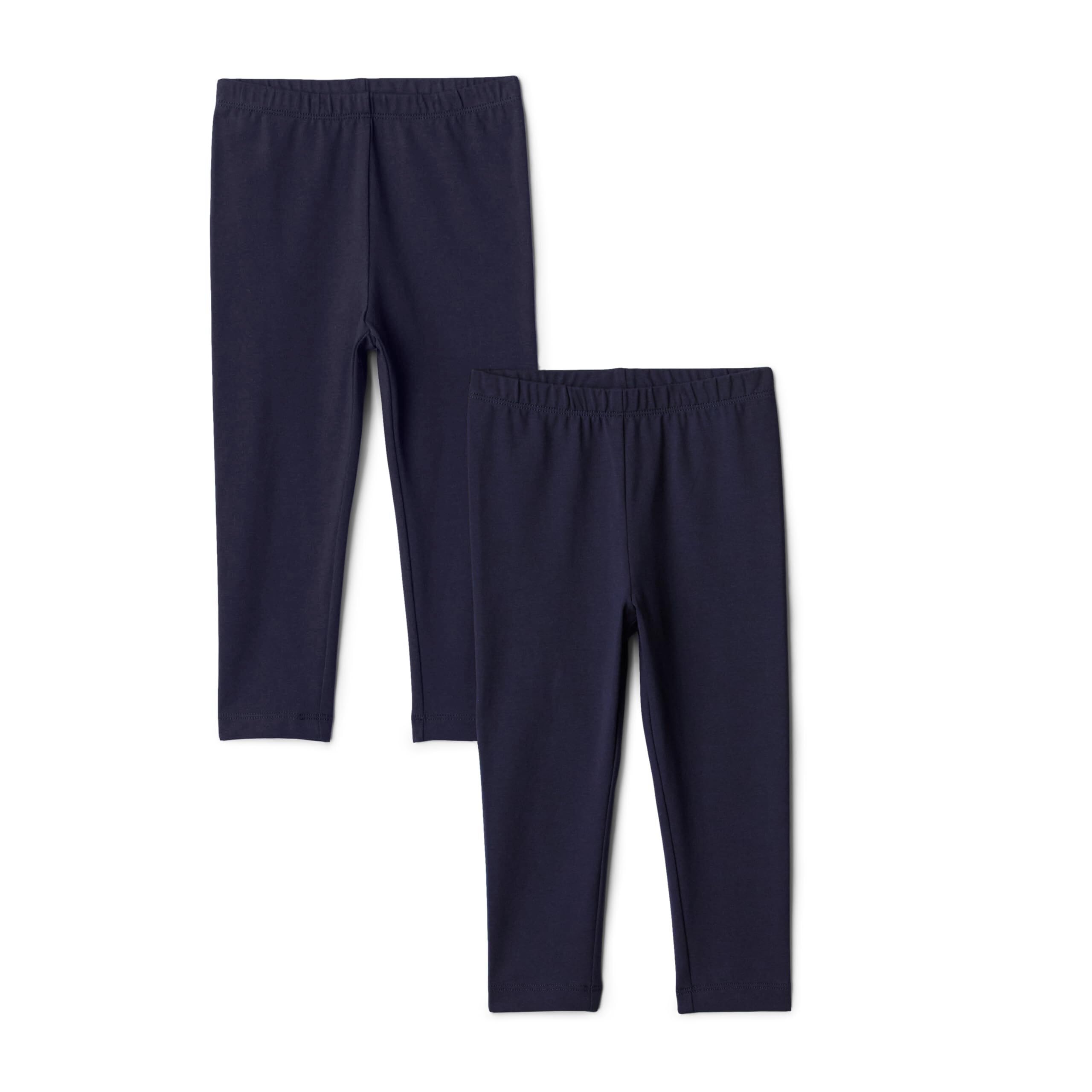 Amazon Essentials Girls' Cotton Stretch Leggings, Multipacks
